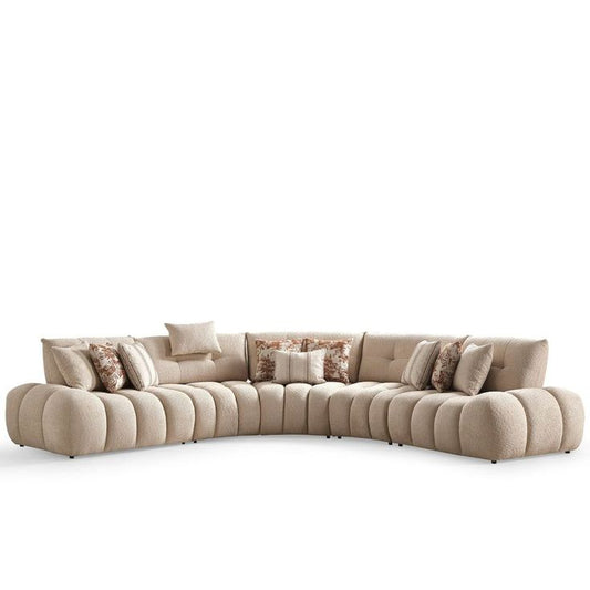 Luxury Modular Sectional Sofa – Modern Sculpted Comfort Design