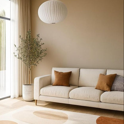 Modern 5-Seater Fabric Sofa Set – Elegant Contemporary Living Room Seating