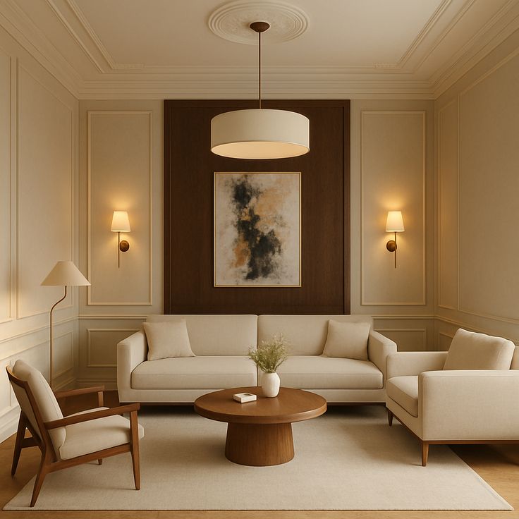 Modern 5-Seater Fabric Sofa Set – Elegant Contemporary Living Room Seating