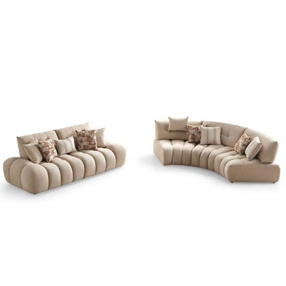 Luxury Modular Sectional Sofa – Modern Sculpted Comfort Design